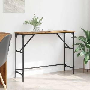 vidaXL Конзолна маса Старо дърво 100 x 32 x 75 см Инженерна дървесина (882205)
