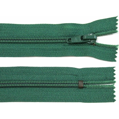 Spirálový zip no.5 nerozepínací 16cm zelený