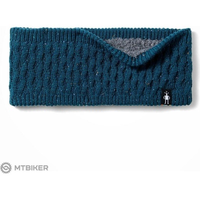 Smartwool Fleece Lined Headband Everyday twilight blue donegal