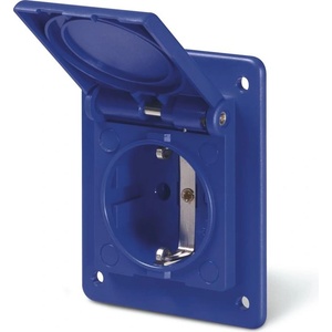 SCAME Контакт шуко 2P+Е 16A IP54 серия Domo версия за заряд на (570.4062-SW)