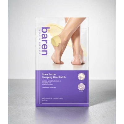 Baren Noční náplasti na paty s bambuckým máslem Shea Butter Sleeping Heel Patch 10 ks