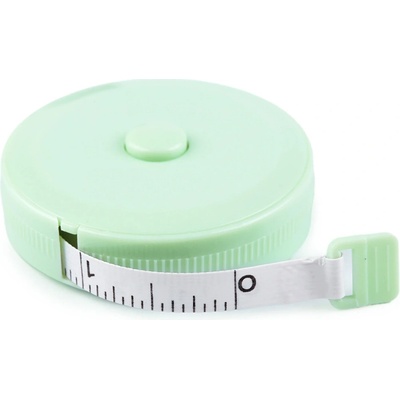 Pro Háčkování Metr krejčovský svinovací 150cm mentolový – Zboží Dáma