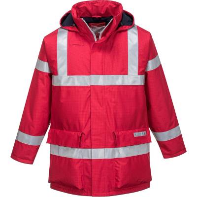 Portwest bizflame s785 / Огнеупорно светлоотразително яке, антистатично и водоустойчиво - червено xl (s785rerxl)