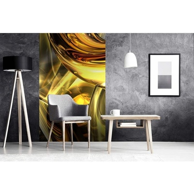 Dimex MS-2-0291 vliesová fototapeta na zeď Zlatý abstrakt rozmery 150 x 250 cm