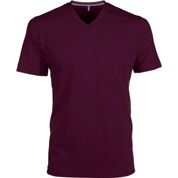 Kariban v-neck k357 / Мъжка тениска с къс ръкав - бордо xl (20k35705404)