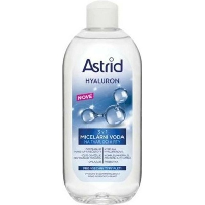 Astrid Hyaluron 3v1 micelární voda na tvář oči a rty s kyselinou hyaluronovou 400 ml – Hledejceny.cz