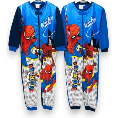 Overal na spanie Spiderman sv.modré
