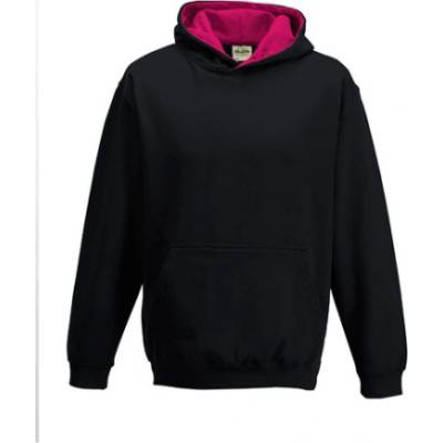 Just Hoods detská mikina s kapucňou JH003J Jet Black