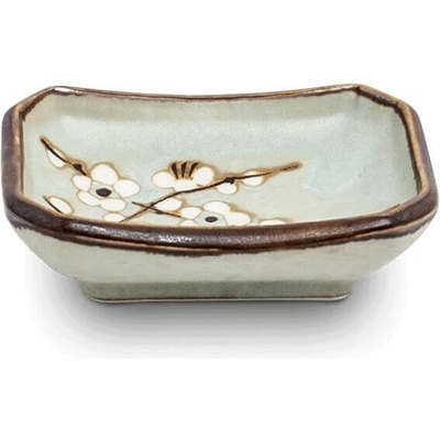 EDO JAPAN Japonská miska na omáčku Hana light green 8,8 x 6,3 x 3 cm