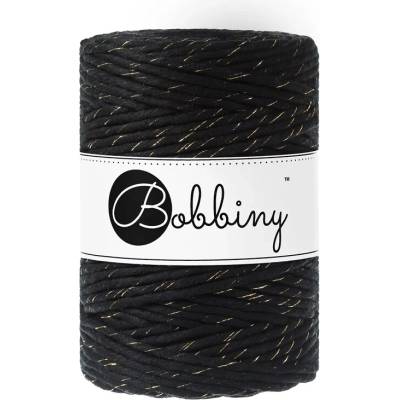 Bobbiny Macrame cord - 5mm Bobbiny - Macrame cord - 5mm: Golden black