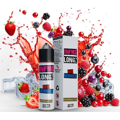 Infamous LongZ Shake & Vape Red Berries 10 ml – Sleviste.cz