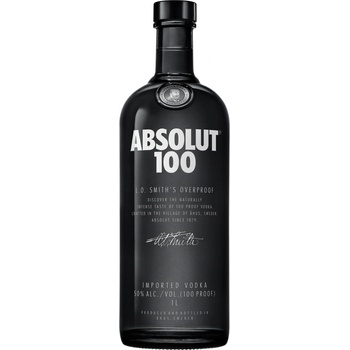 Absolut 100 50% 1 l (čistá fľaša)