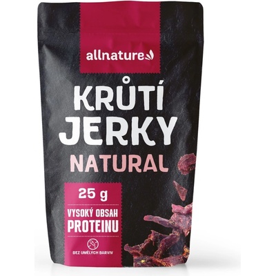 Allnature Turkey Natural Jerky 25 g – Sleviste.cz