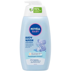 Nivea Baby Нежен душ гел за тяло Mild Bath, 450 ml - baby