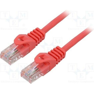 Lanberg PCU5-10CC-3000-R Patch U/UTP Cat 5e RJ45 vidlice z obou stran lanko CCA