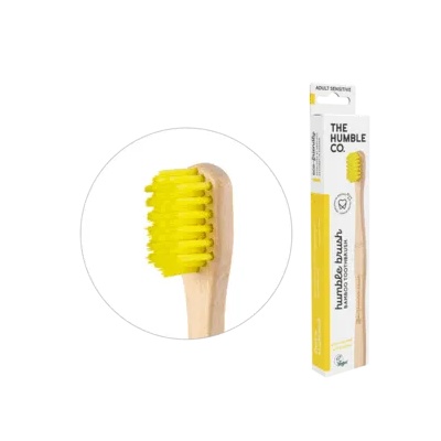 The Humble Co. The Humble Co. Бамбукова четка за чувствителни зъби - синя, розова, жълта, бяла, черна или зелена