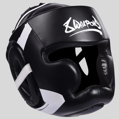 8Weapons Каска за Бокс 8 Weapons Unlimited Black/White - L/XL