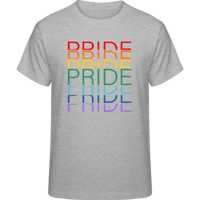 Premium tričko Dúhový dizajn Pride Pride Pride sivé