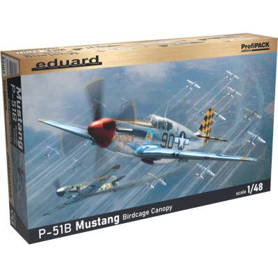 Eduard North American P 51B Mustang Birdcage Canopy ProfiPACK edition 1:48