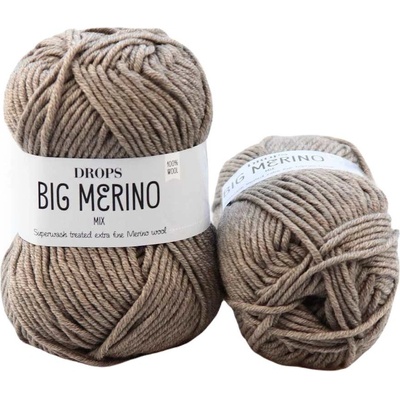 Drops Big Merino 21 tmavá béžová