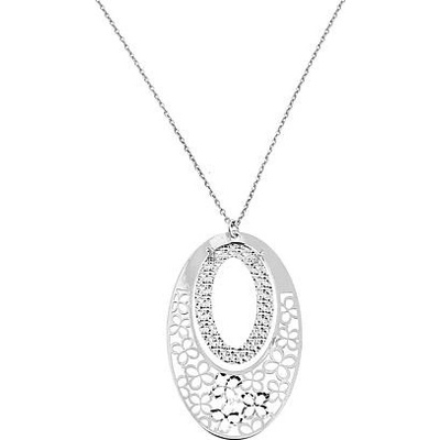 Infinity Silver Stříbrný náhrdelník oválek 29025746
