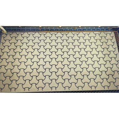 Laserovaný panel UZLÍKY 30x60cm Materiál/farba: Brúsená koženka BL.ŠEDÁ