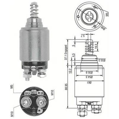 Elektromagnetický spínač, startér MAGNETI MARELLI 940113050252