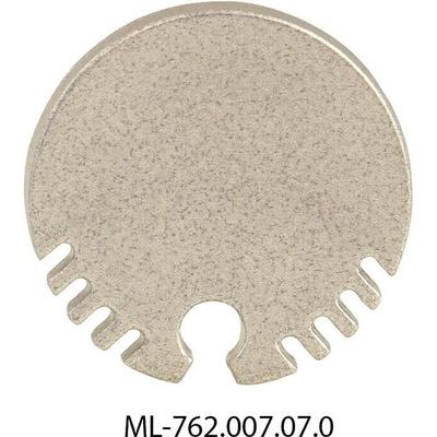 ML-762.007.07.0 Koncovka bez otvoru pro ZX, stříbrná barva, 1 ks