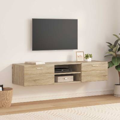 vidaXL Дървен шкаф Сонома дъб 150 x 39 x 30 см Инженерно дърво (880233)