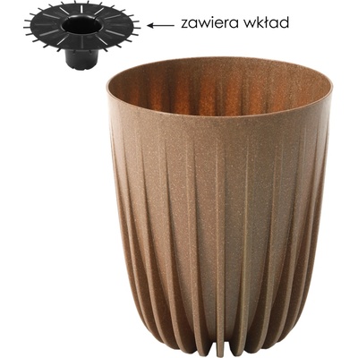 Lamela Kvetináč Mira ECO wood 250mm drevo