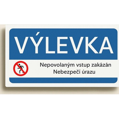 Traiva s.r.o Výlevka Verze: Plast 190 x 90 mm tl. 0.5 mm - Kód: 08349