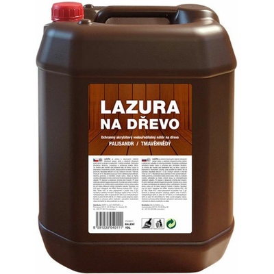 Barvy A Laky Hostivař Lazura na dřevo 10 l palisandr
