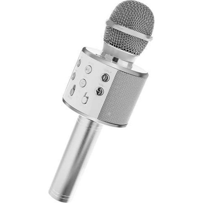 Bezdrátový karaoke mikrofon s reproduktorem růžová