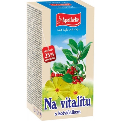 Apotheke čaj Na vitalitu s kotvičníkom 20 x 2 g