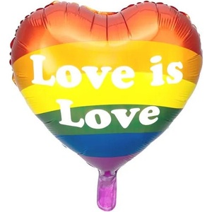 Party Deco Фолиев Балон с Надпис ''Love is Love! (FB99)