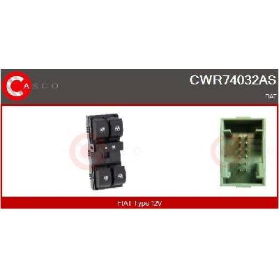 Spínač, zvedací zařízení oken CASCO CWR74032AS