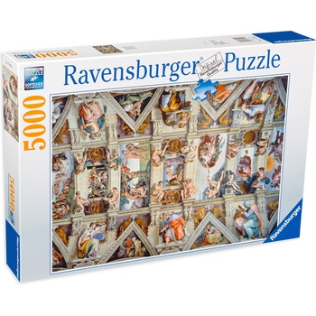 Ravensburger Пъзел Ravensburger от 5000 части - Сикстинската капела (17429)