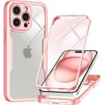 Techsuit Калъф за iPhone 15 Pro + Cover - Techsuit - ColorVerse 360 Series - Розов
