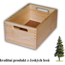 Biedrax dřevěná bedna malá 30 x 20 x 13 cm mahagon
