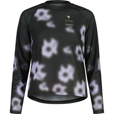 Maloja Дамска фланелка с дълъг ръкав за колоездене Maloja Women's BaldoM. Cycling jersey - Deep Black Shadow (156-3039-0114)