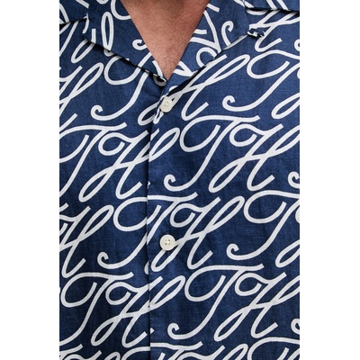 Tommy Hilfiger Риза мъжка с лен SUMMER (MW0MW42987)