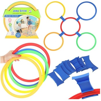 Farebné obruče na hru v triede 10 kolies a konektory