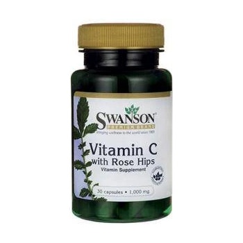 Swanson Витамин С Vitamin C with Rose Hips 1000mg. / 30 Caps, 4335