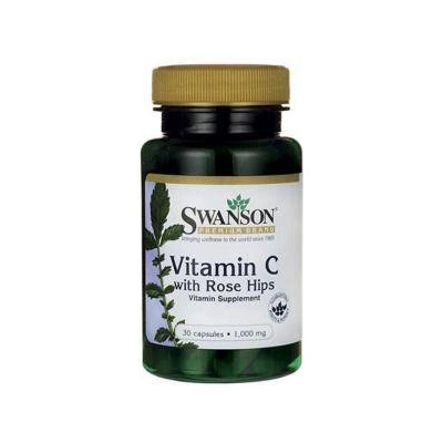 Swanson Витамин С Vitamin C with Rose Hips 1000mg. / 30 Caps, 4335