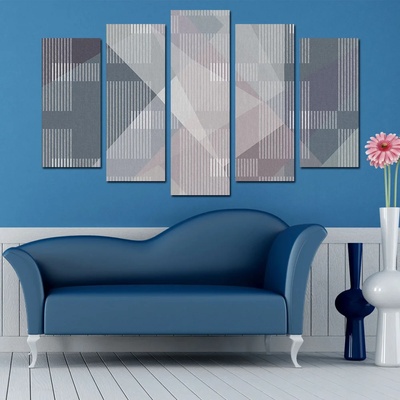 Art gift Декоративен панел за стена Сиви фигури