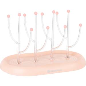 Kikkaboo Сушилник за шишета и биберони Kikkaboo - Marble, Beige/Pink (31302020066)