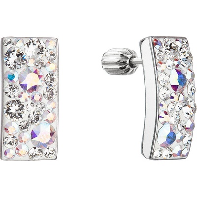 Pavona stříbrné visací se Swarovski krystaly obdélník 31303.2 ab efekt