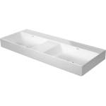 Duravit DuraSquare - Двойна мебелна мивка 120х47 см, без преливник, без отвор за смесител, DuraCeram, бяла 2353120079 (2353120079)