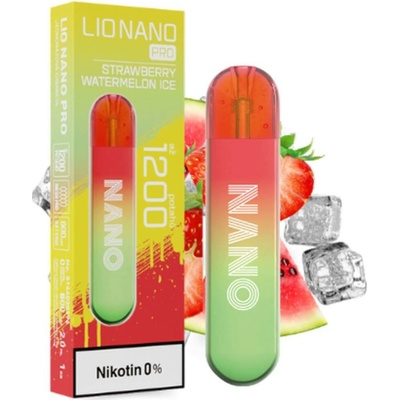 Lio Nano Pro ZERO Strawberry Watermelon Ice 0 mg 800 potáhnutí