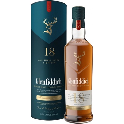 Glenfiddich 18y 40% 0,7 l (tuba)